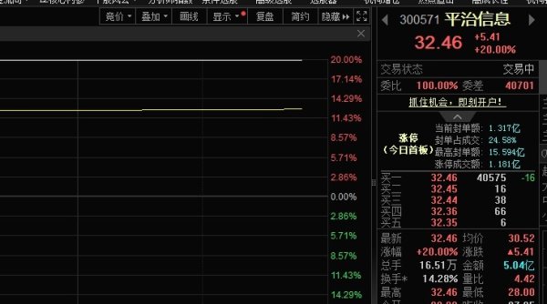 配资平台配资配资 布局算力第二增长曲线叠加业绩利好，平治信息股价20CM涨停